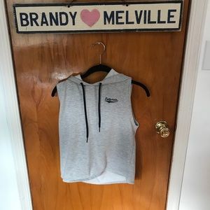 sleeveless california hoodie